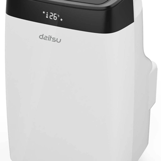 Aire acondicionado portátil - Daitsu APD-09FX2, 2236 fg/h, Velocidad de Ventilador Ajustable, 320 m³, 53 db (A), Blanco, negro - Imagen 1