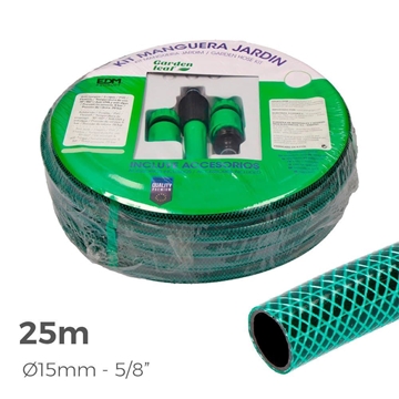 KIT MANGUERA DE JARDIN BASIC 25 m (5/8" 15 mm) - Imagen 1