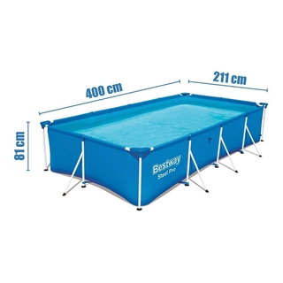 PISCINA POOL FRAME 400x211x81cm PVC 56405CB - Imagen 2