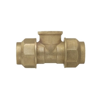 Racor anillo de latón te rosca hembra FIV - Imagen 1