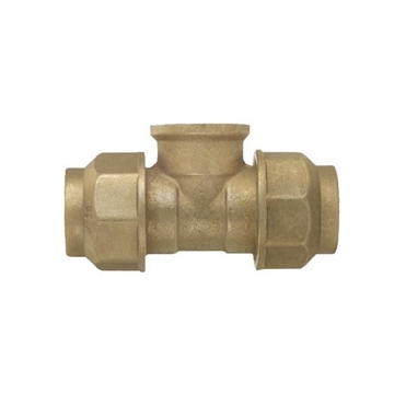 Racor anillo de latón te rosca hembra FIV - Imagen 1